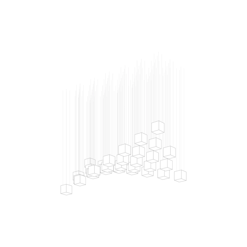 Crystal Pixels Customize Chandelier