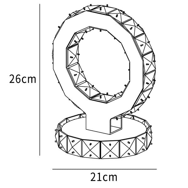 Crystal Rings Table Lamp
