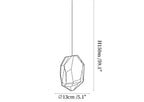 Crystal Rock Cluster Pendant Light