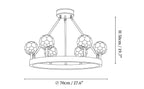 Crystal Round Golden Chandelier