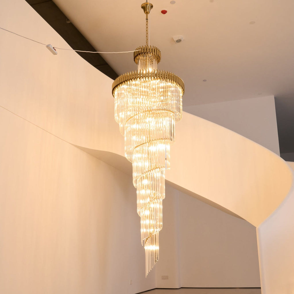 Crystal Spiral Chandelier