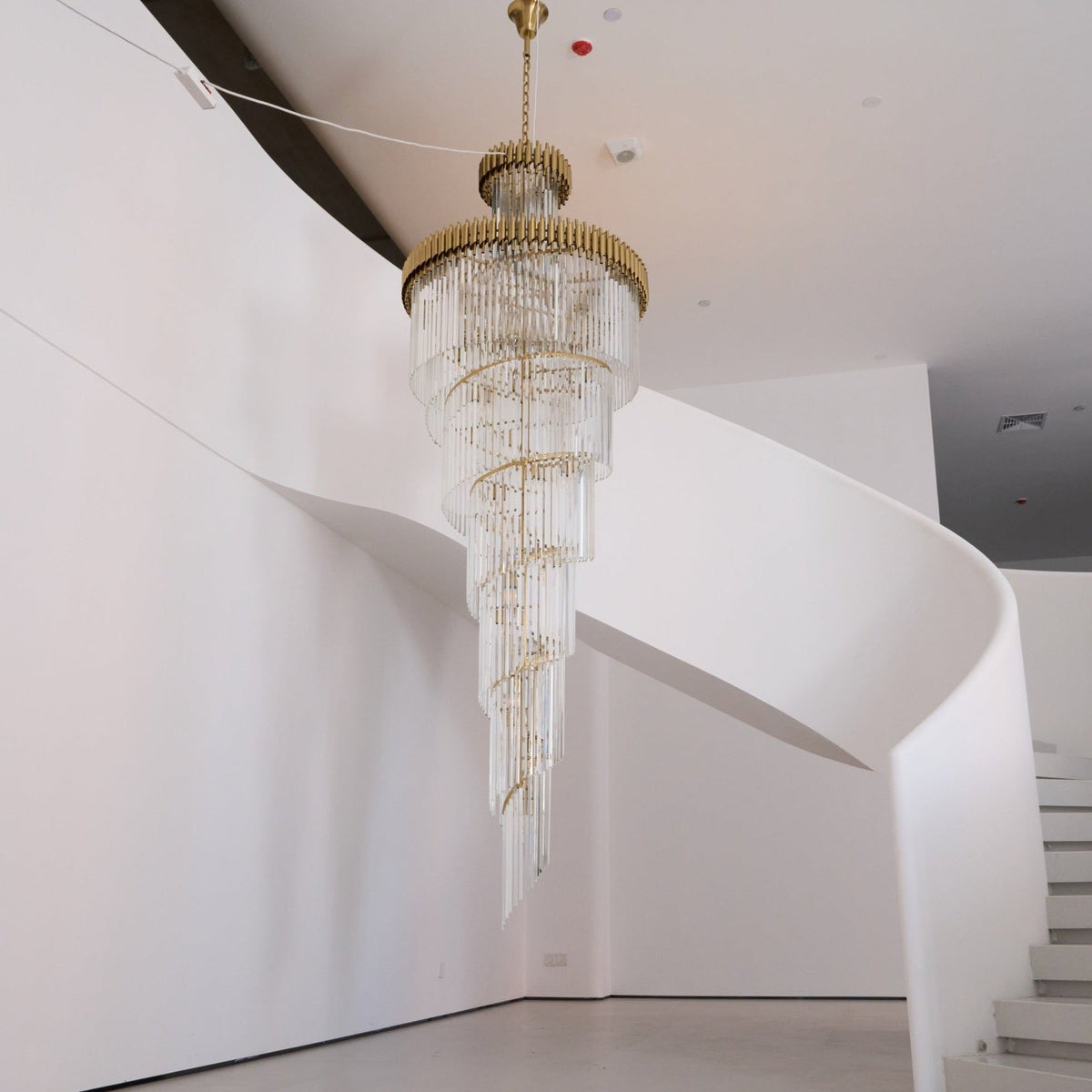 Crystal Spiral Chandelier
