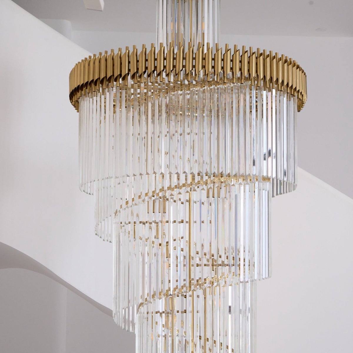 Crystal Spiral Chandelier