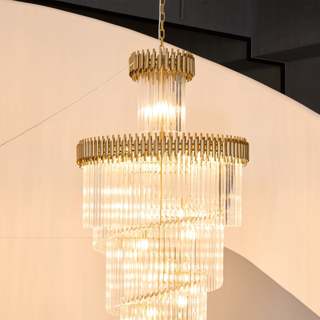 Crystal Spiral Chandelier
