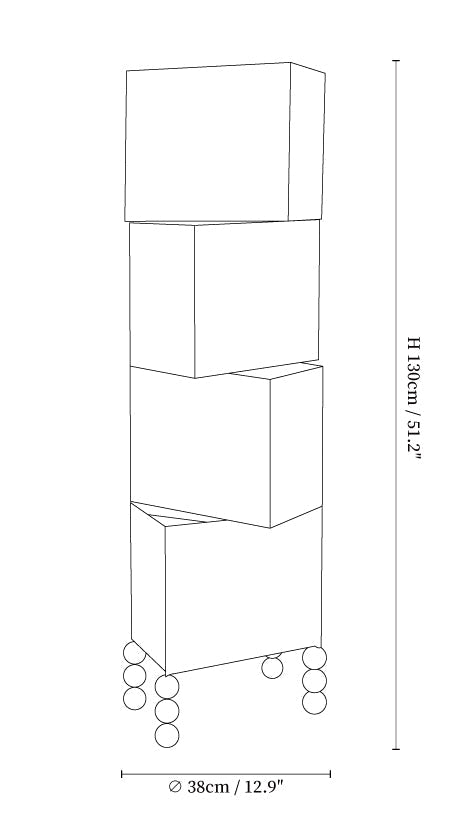 Cubia Fabric Floor Lamp