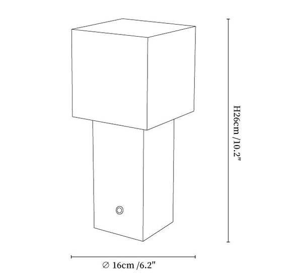 Cubic Accent Portable Table Lamp