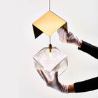 Cubic Luster Cascade Chandelier