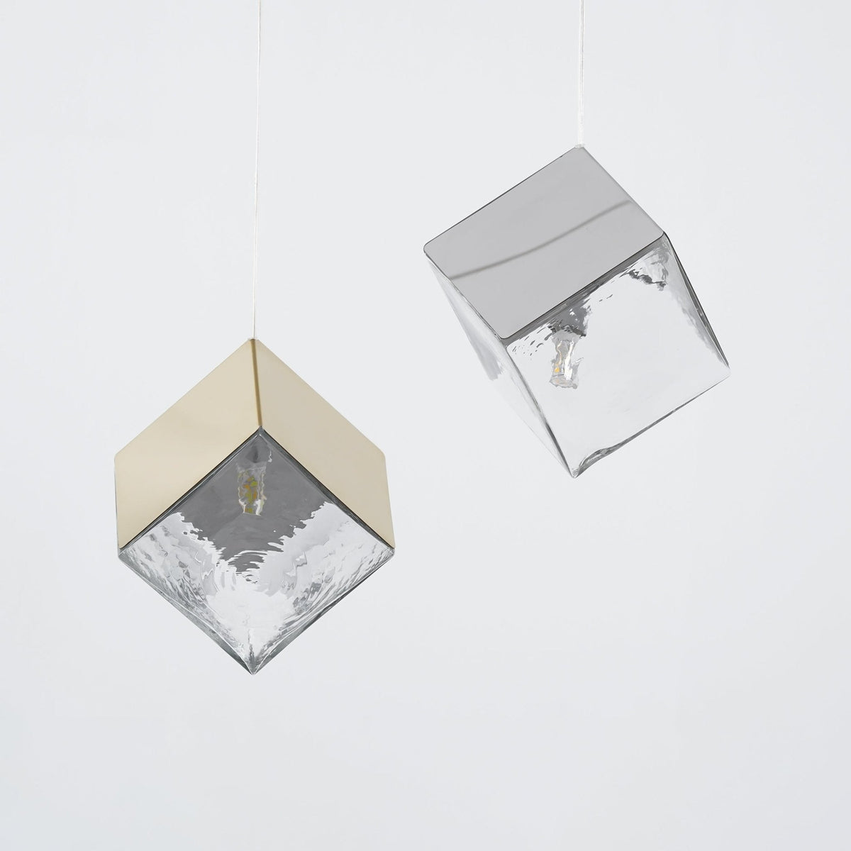 Cubic Luster Cascade Chandelier