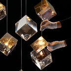 Cubic Luster Cascade Chandelier