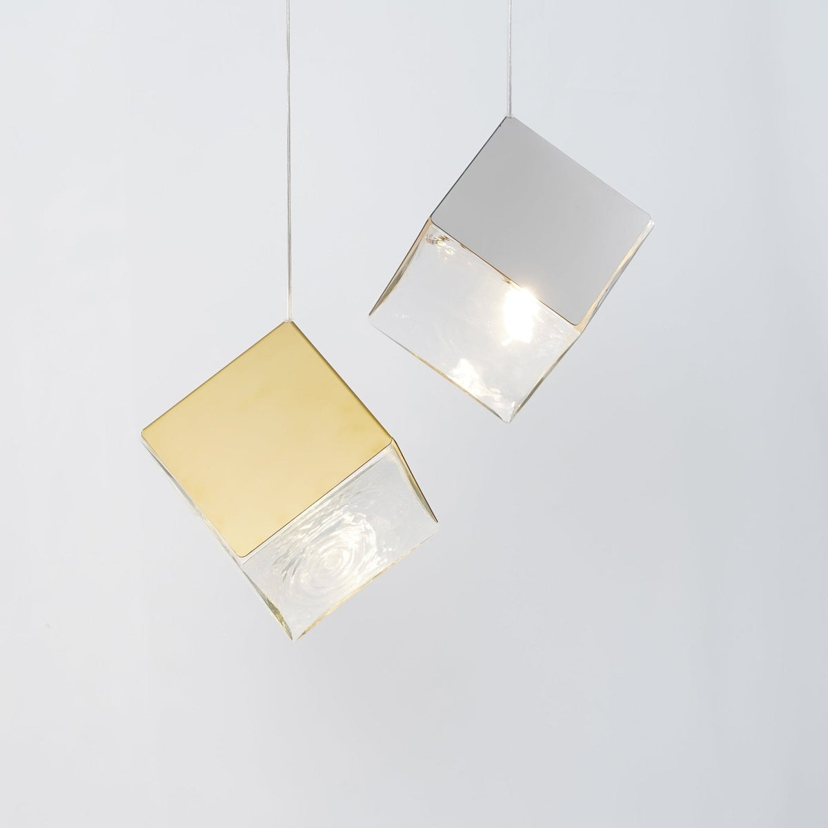 Cubic Luster Cascade Chandelier