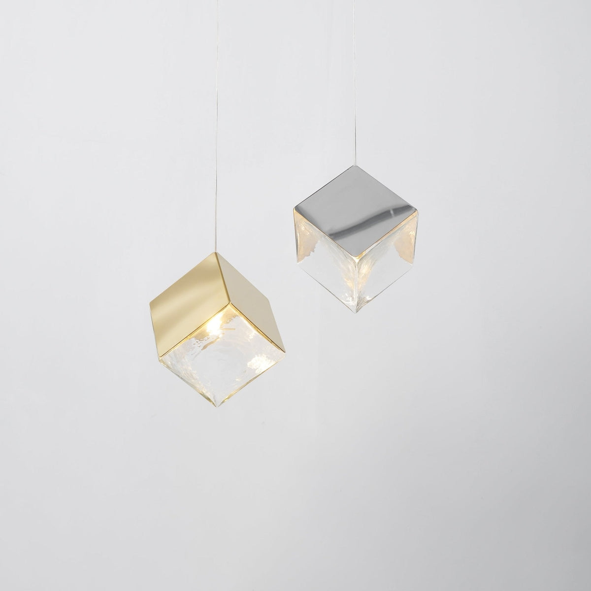 Cubic Luster Cascade Chandelier