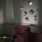 Cubic Luster Cascade Chandelier