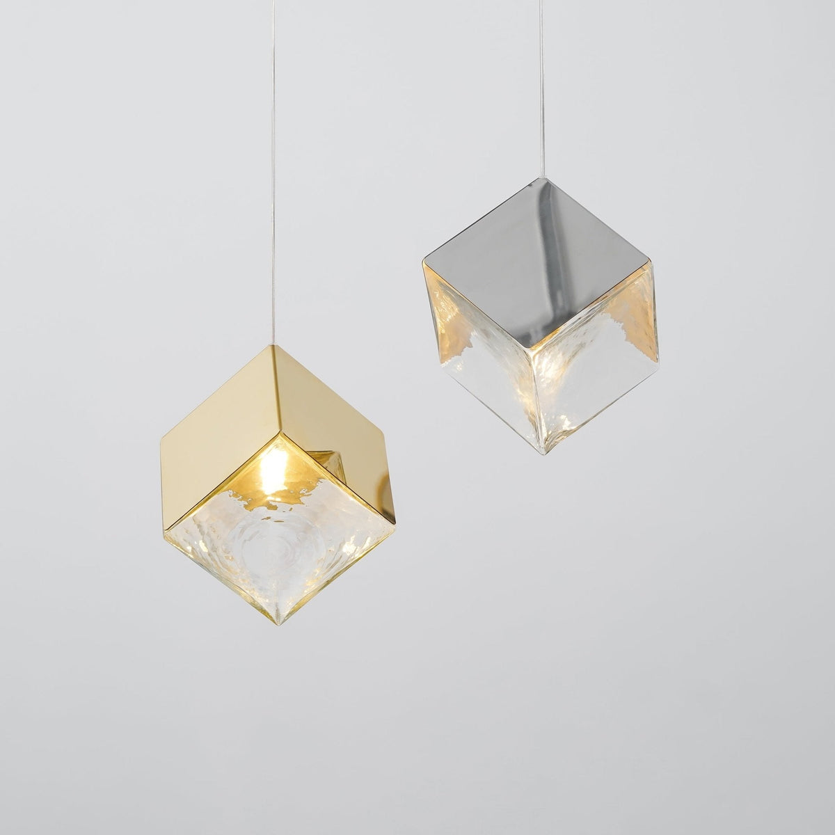 Cubic Luster Cascade Chandelier
