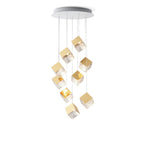 Cubic Luster Cascade Chandelier