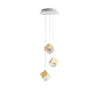 Cubic Luster Cascade Chandelier