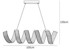 Curved LED Chandelier