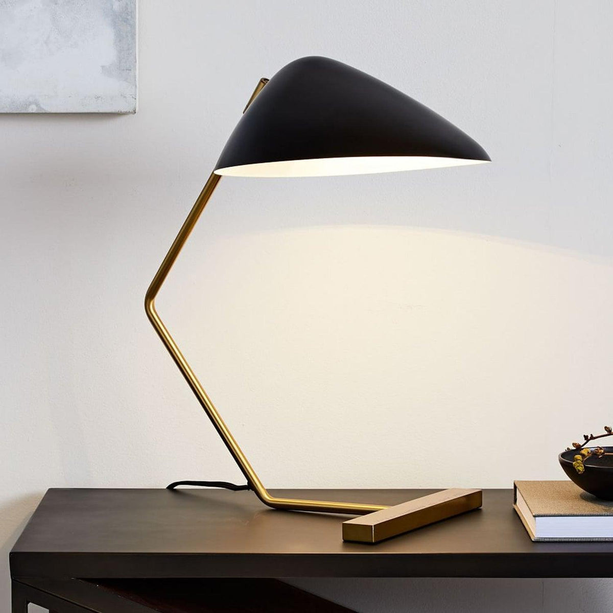 Curvilinear Mid - Century Table Lamp