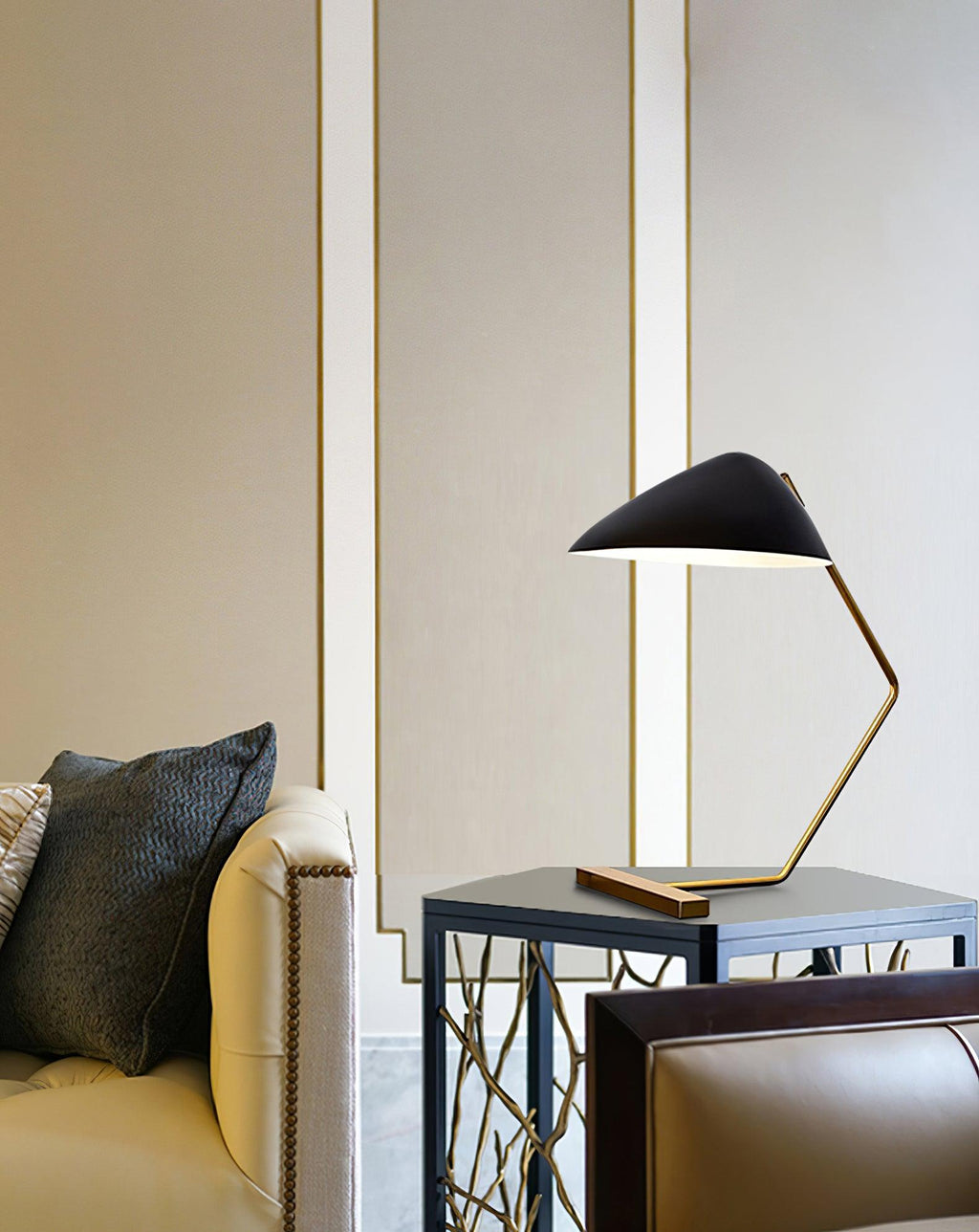 Curvilinear Mid - Century Table Lamp