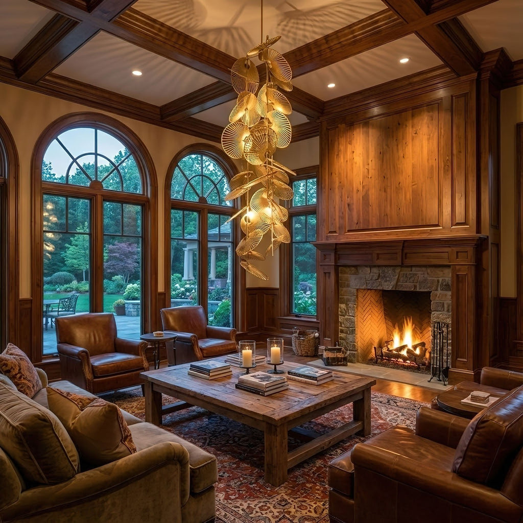Cattail Leaf Chandelier