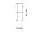 Cylinder Fabric Plug-in Wall Lamp
