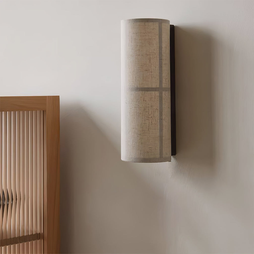 Cylinder Fabric Wall Lamp