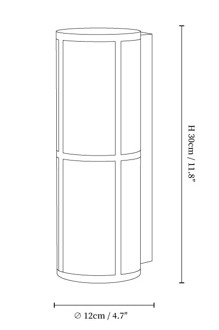 Cylinder Fabric Wall Lamp