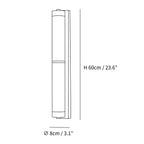 Cylindra Alabaster Brass Wall Light