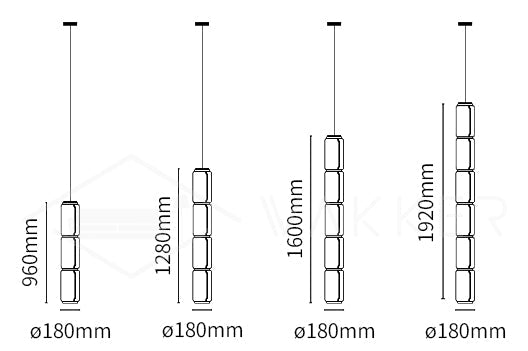 Cylindrical LED Pendant Light