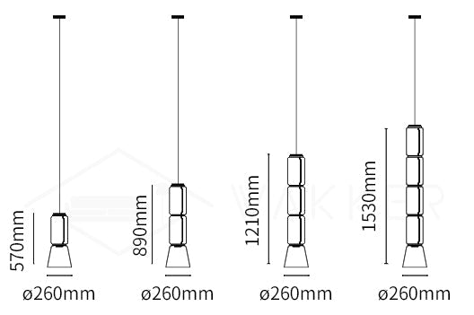 Cylindrical LED Pendant Light