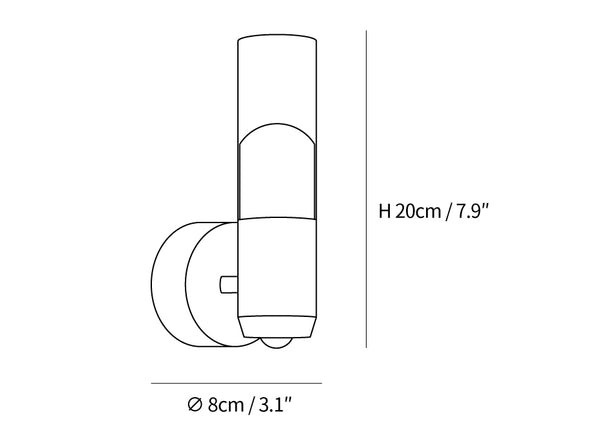 Cylindrical Modern Wall Light