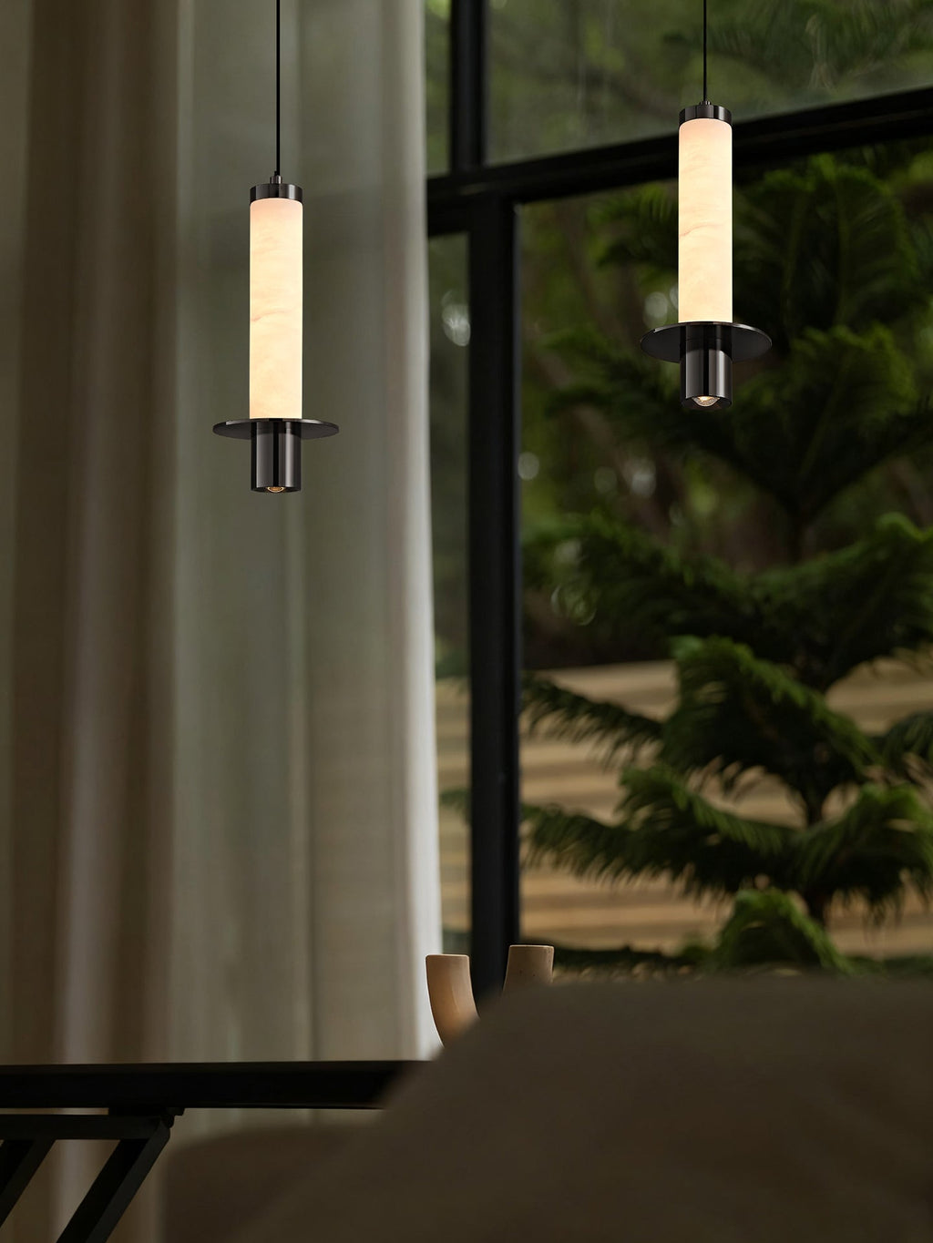 Cylindrical Plinth Pendant Lamp