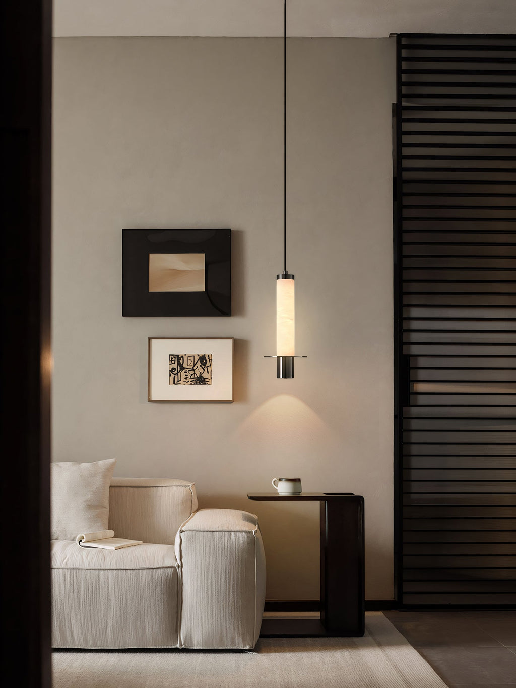 Cylindrical Plinth Pendant Lamp