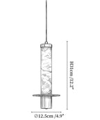 Cylindrical Plinth Alabaster Pendant Lamp