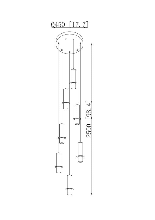 Cylindrical Plinth Alabaster Pendant Lamp