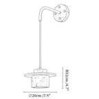 Cylindrical Stone Sconce