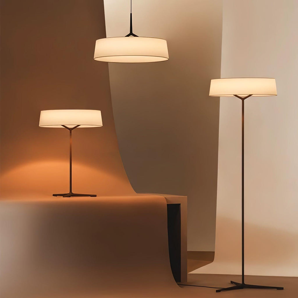 Paper Glow Circular Floor Lamp