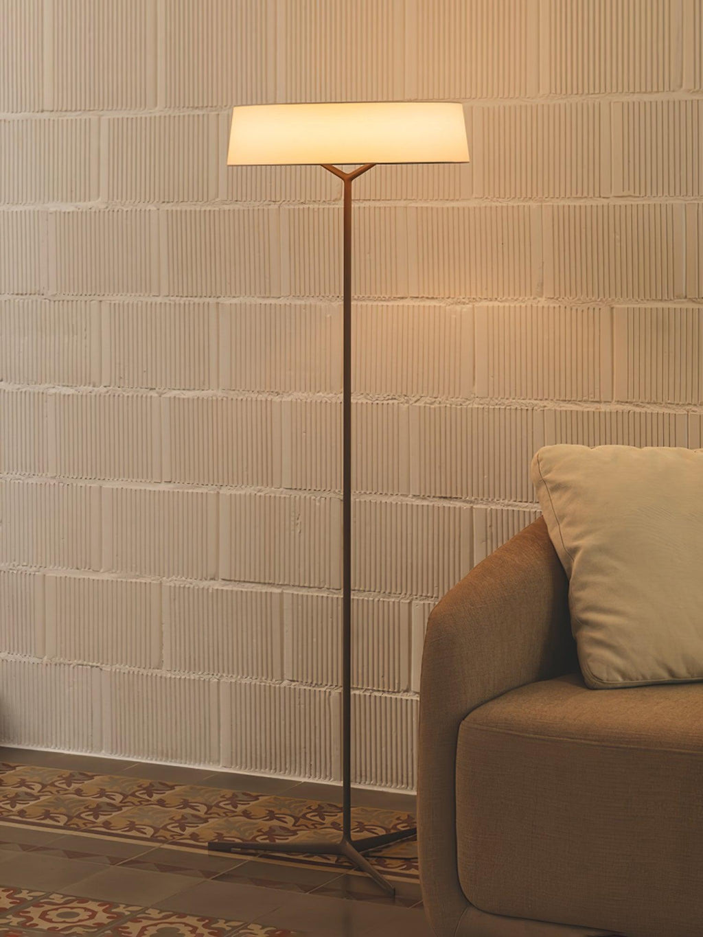 Paper Glow Circular Floor Lamp