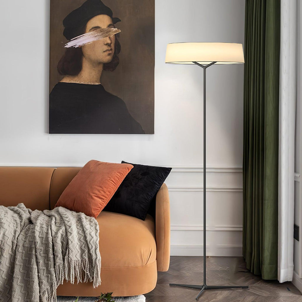 Paper Glow Circular Floor Lamp