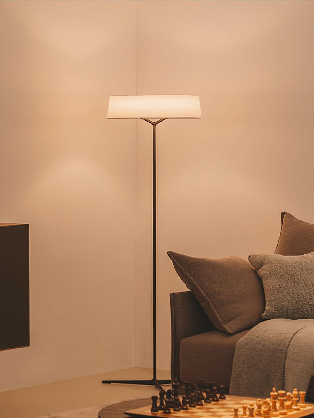 Paper Glow Circular Floor Lamp