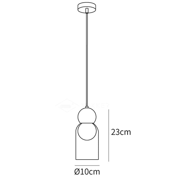 Dani Brass Pendant Lamp