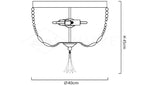 Dauphine Crystal Ceiling Light