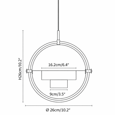 Deformed Ball Swag Pendant Light