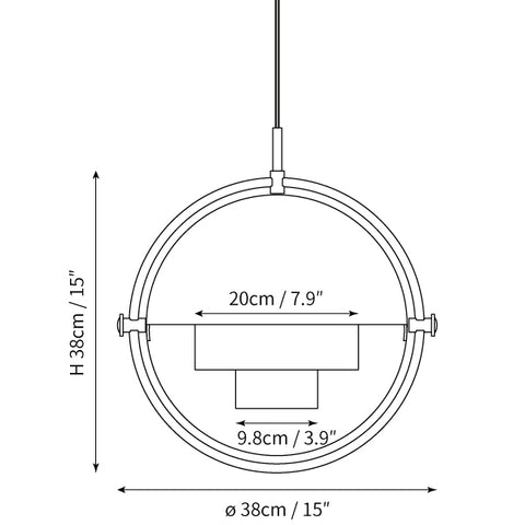 Deformed Ball Swag Pendant Light