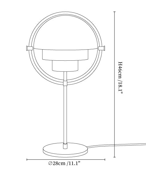Deformed Ball Table Lamp