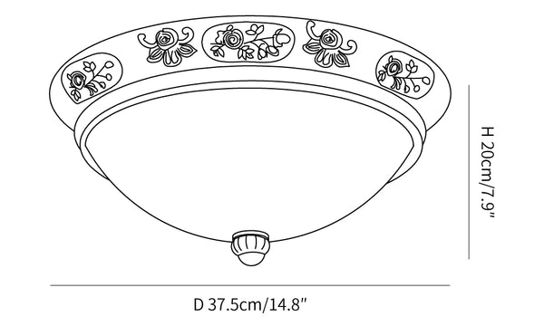 Deltana Resin Recessed Ceiling Light