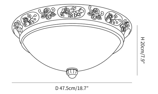 Deltana Resin Recessed Ceiling Light