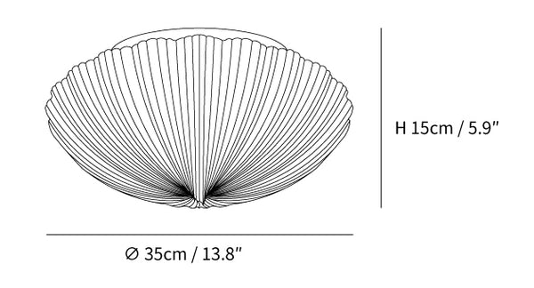 Devan Seashell Ceiling Lamp