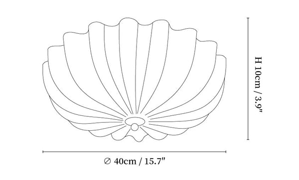 Dewdrop Shell Ceiling Light