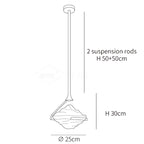 Diamond Crystal Pendant Lamp