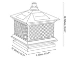 Diamond Solar Post Outdoor Light